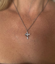 👑Crowned in Faith Cross Necklace (Gold & Silver)