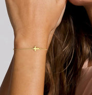 ✨Grace in Faith™ Cross Bracelet (Silver & Gold)