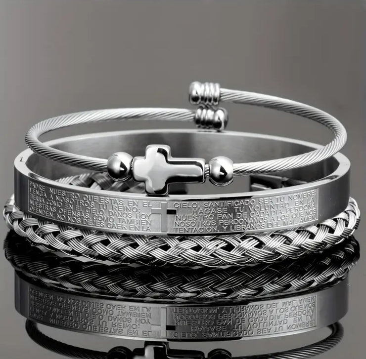 ⛓️ FaithBound™ Cross Bracelet Set